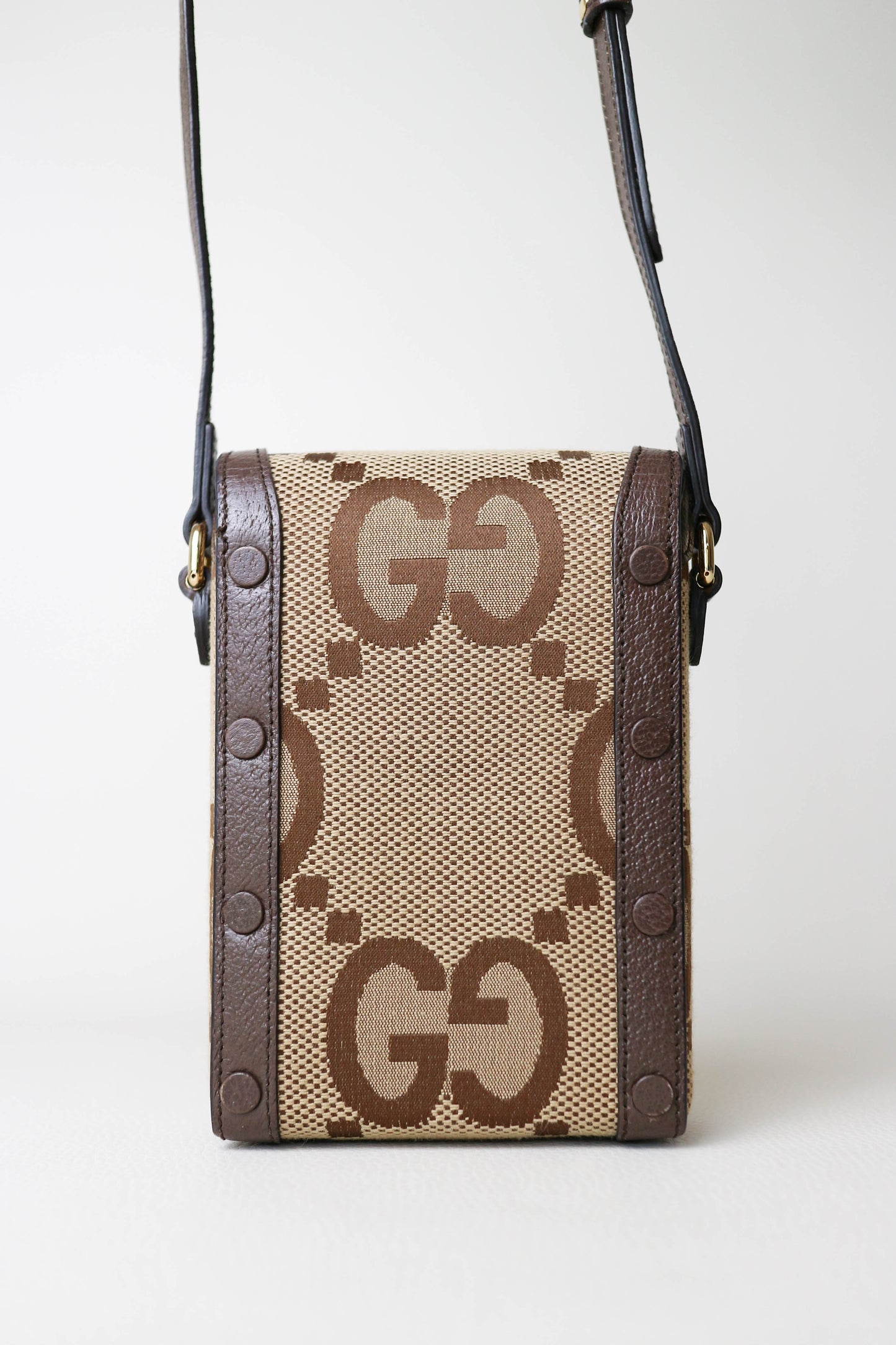 Gucci Vertical Horsebit Mini Bag Brown