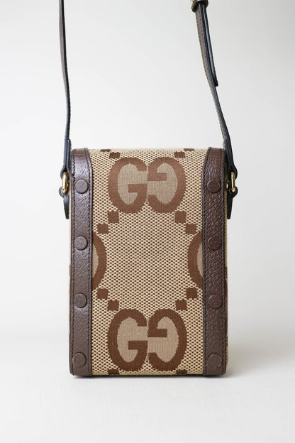 Gucci Vertical Horsebit Mini Bag Brown