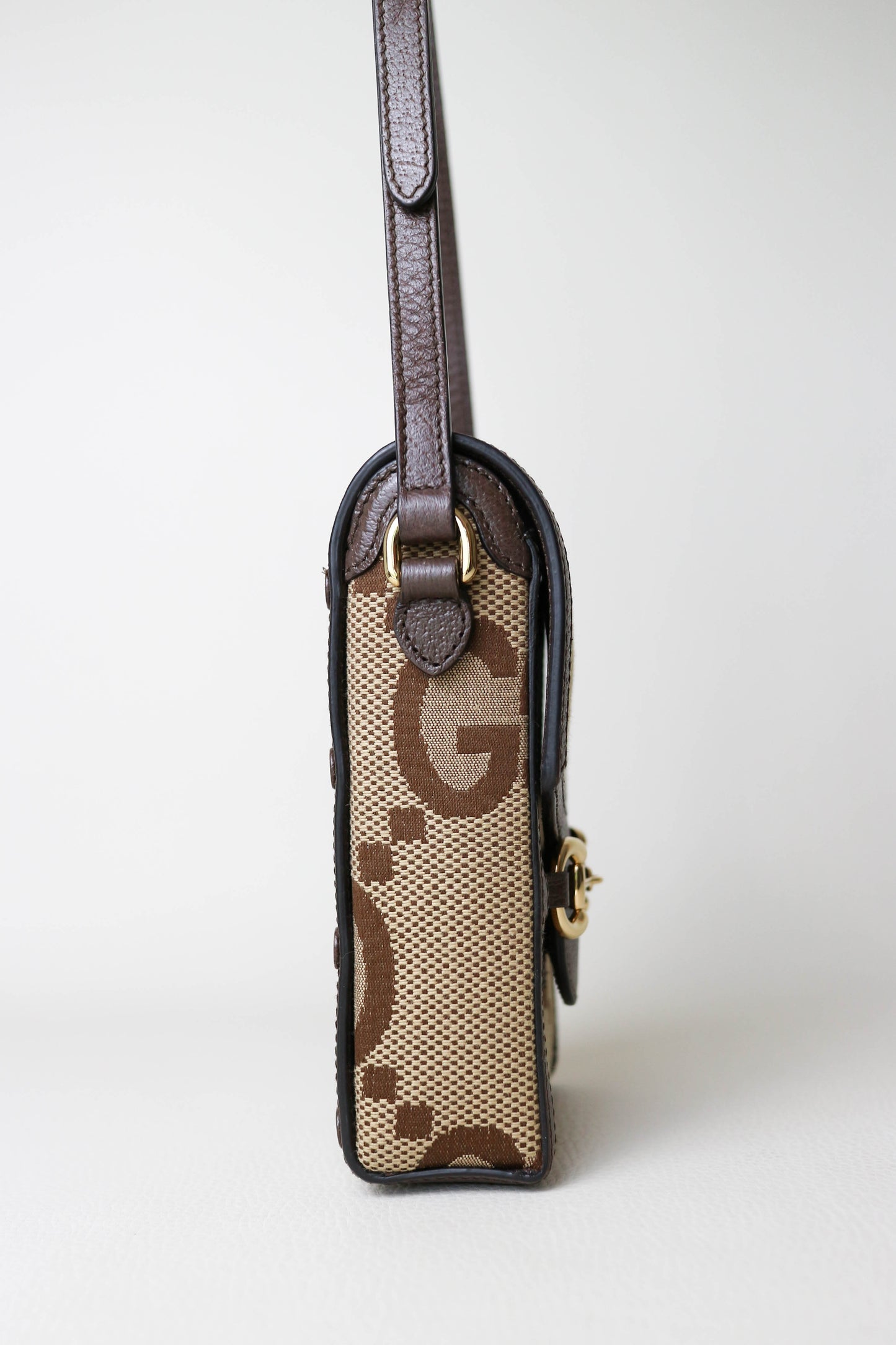 Gucci Vertical Horsebit Mini Bag Brown