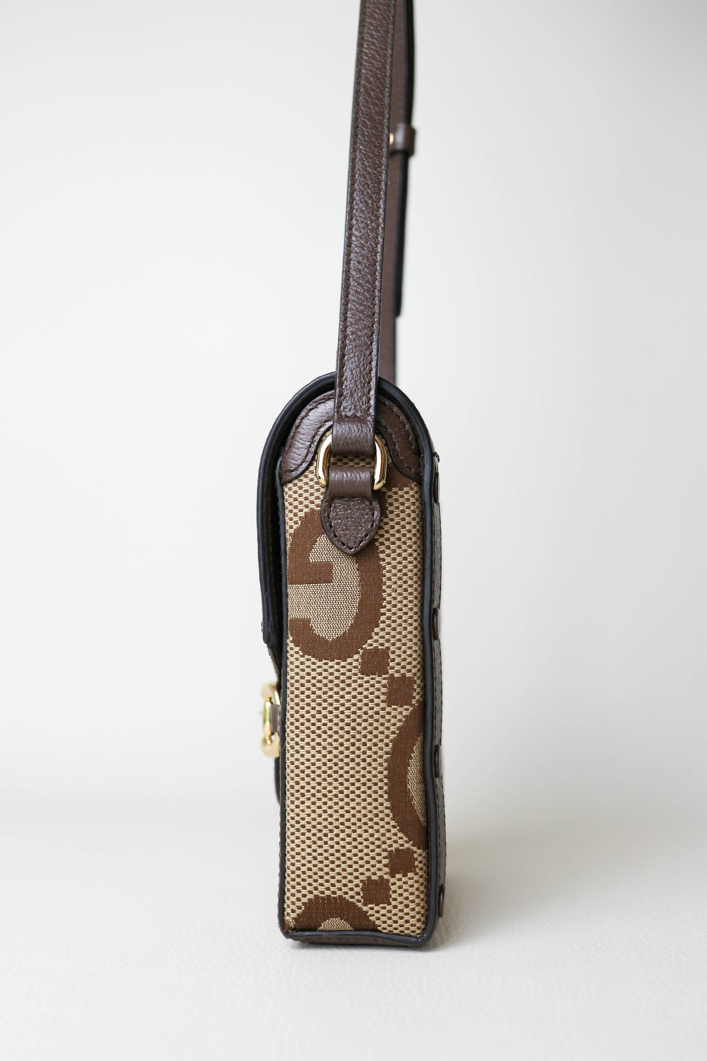 Gucci Vertical Horsebit Mini Bag Brown