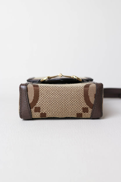 Gucci Vertical Horsebit Mini Bag Brown
