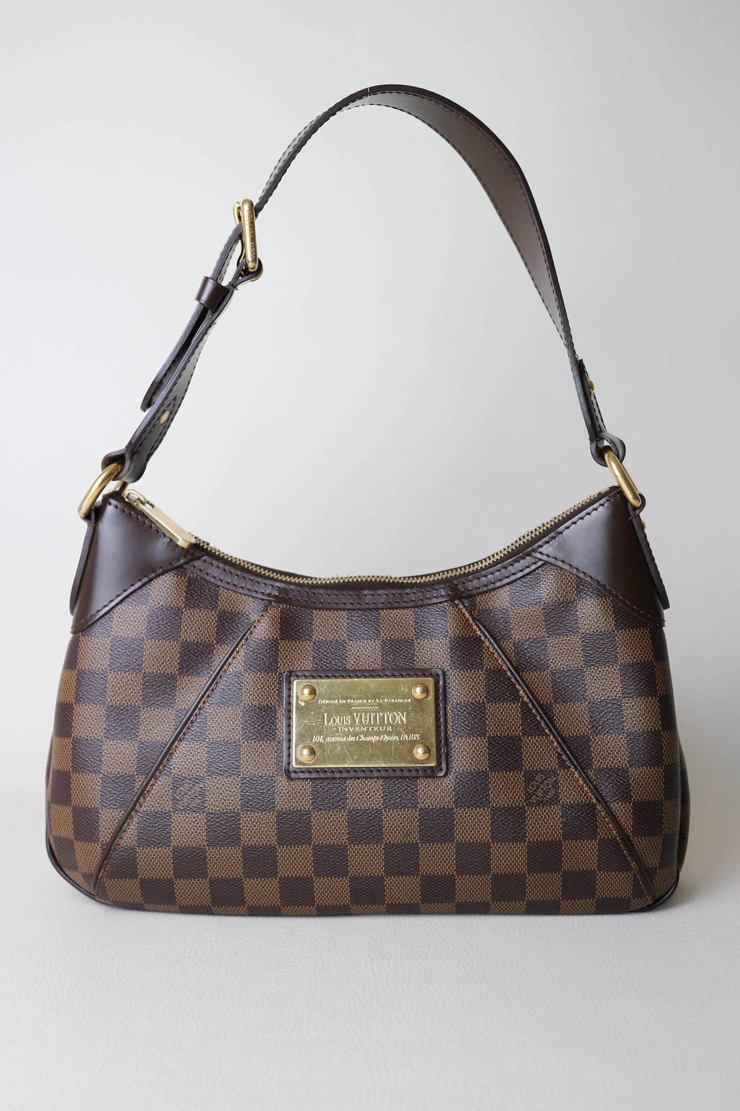 Louis Vuitton Vintage Damier Ebene Thames Shoulder Bag