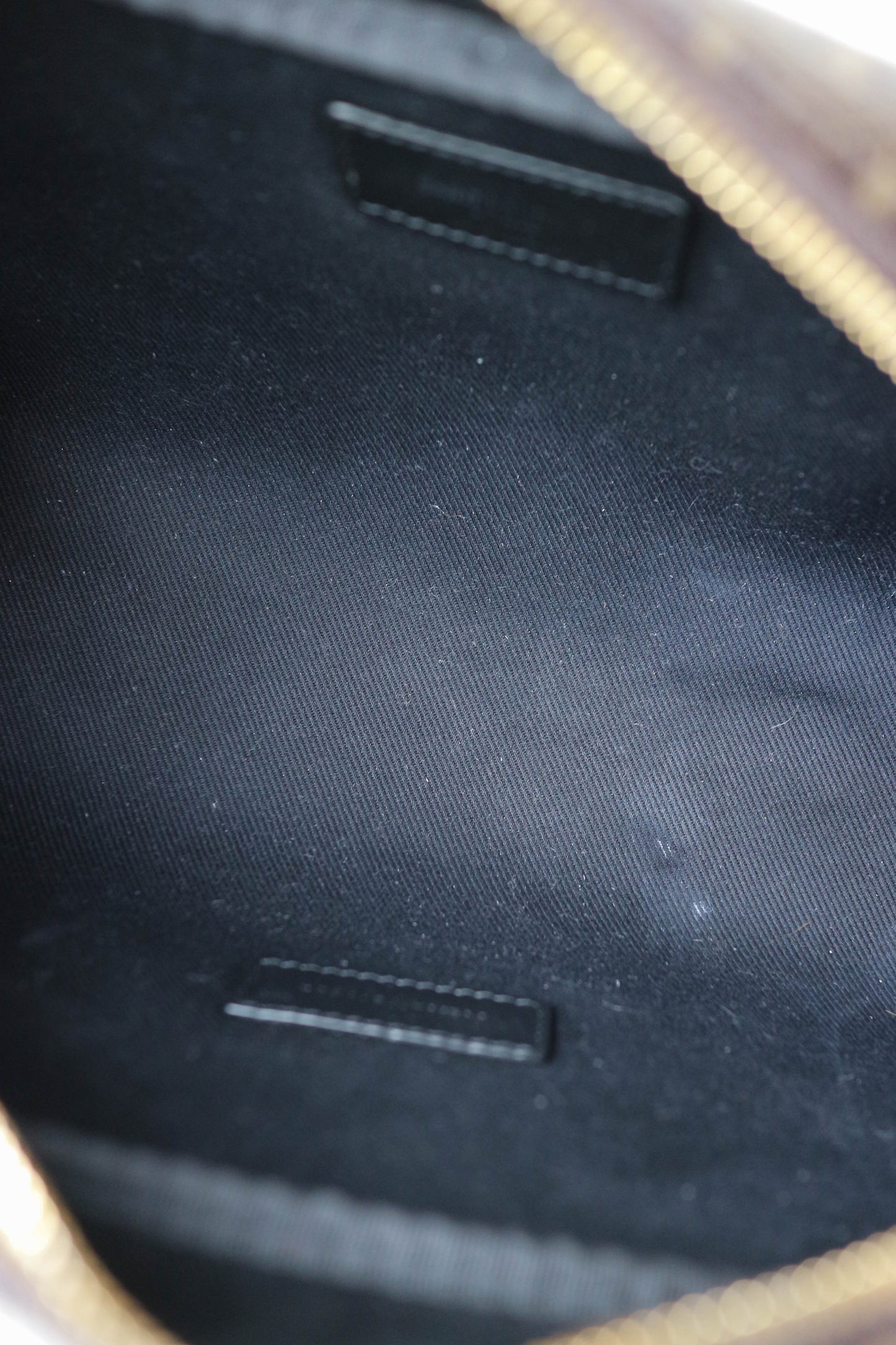 Saint Laurent Monogram Toiletry Pouch Brown