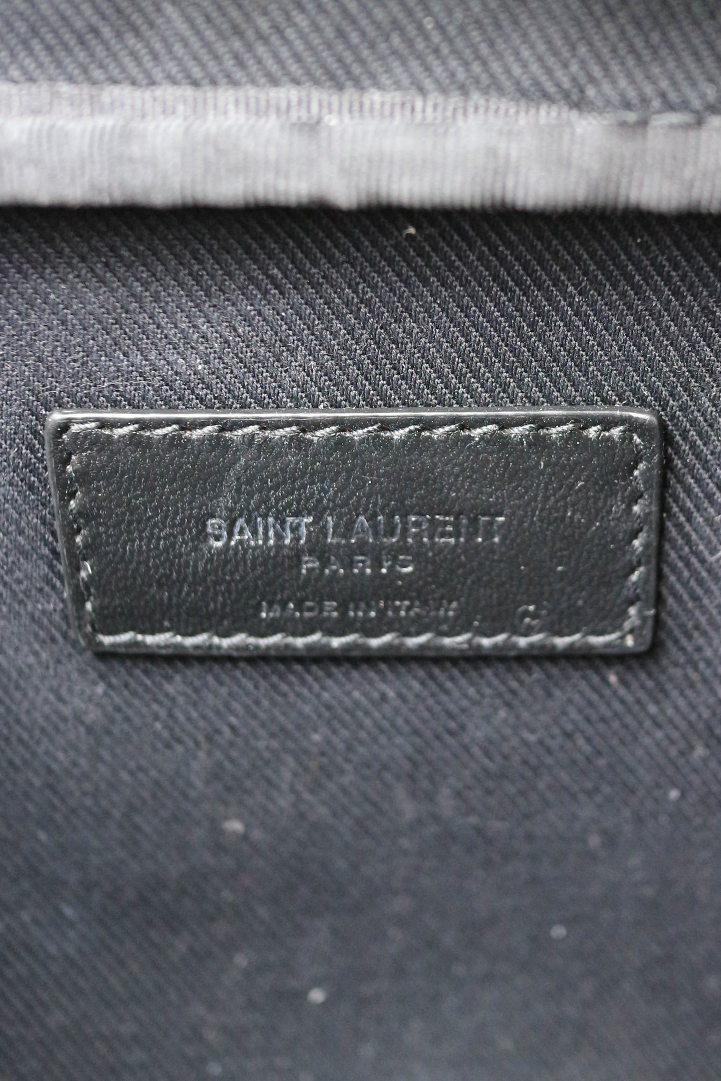 Saint Laurent Monogram Toiletry Pouch Brown