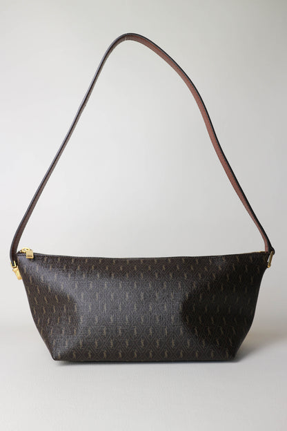 Saint Laurent Monogram Shoulder Bag Brown