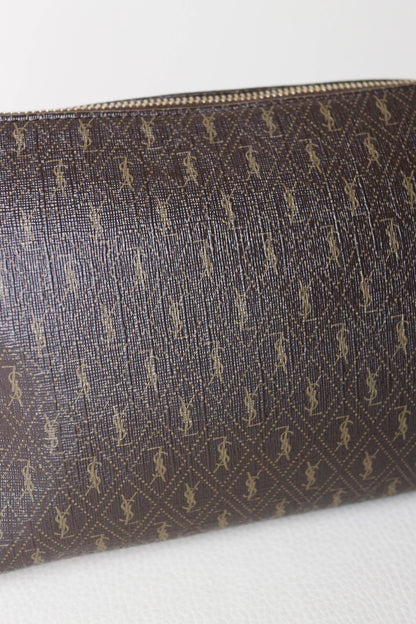 Saint Laurent Monogram Shoulder Bag Brown