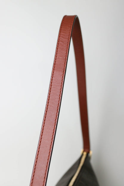 Saint Laurent Monogram Shoulder Bag Brown
