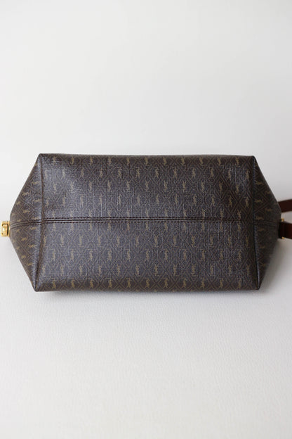 Saint Laurent Monogram Shoulder Bag Brown