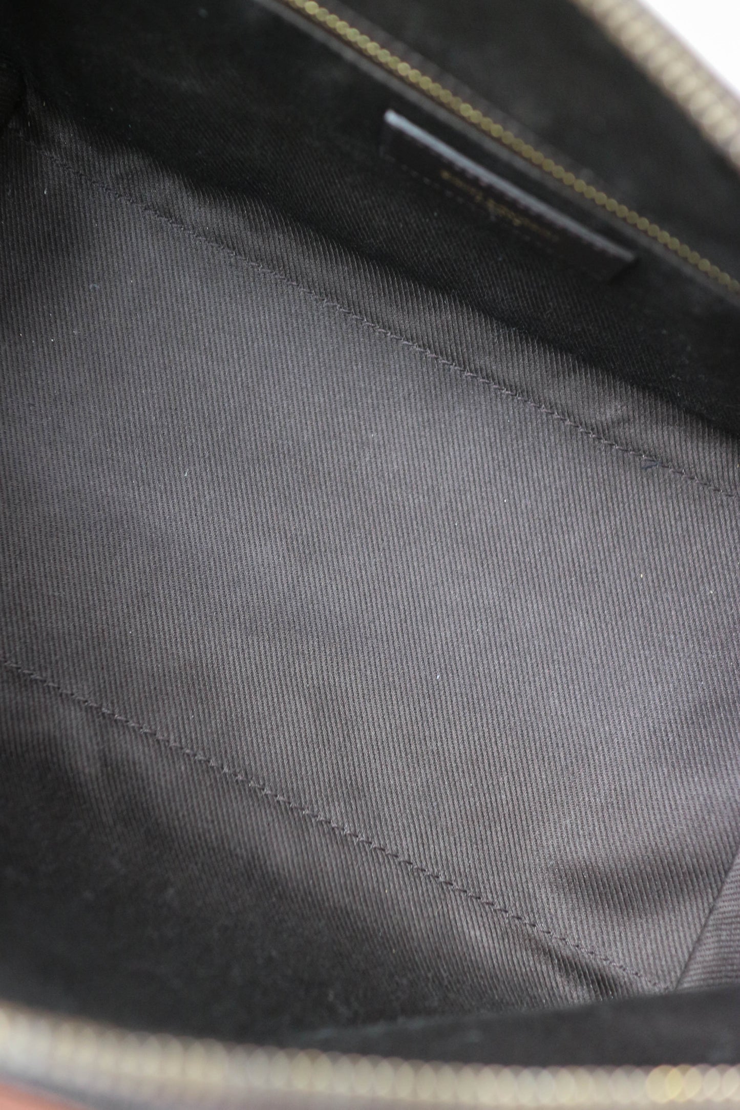 Saint Laurent Monogram Shoulder Bag Brown
