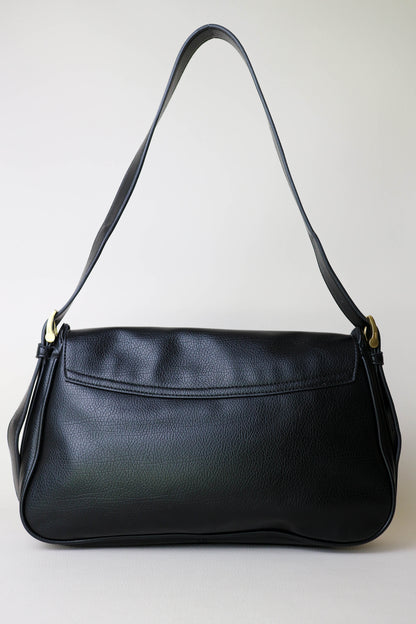 AMI Paris Paname Logo Shoulder Bag Black