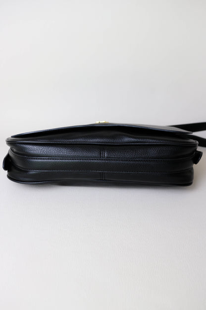 AMI Paris Paname Logo Shoulder Bag Black