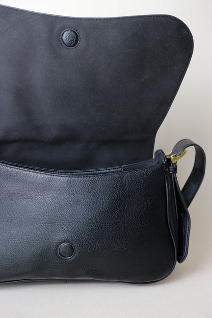 AMI Paris Paname Logo Shoulder Bag Black