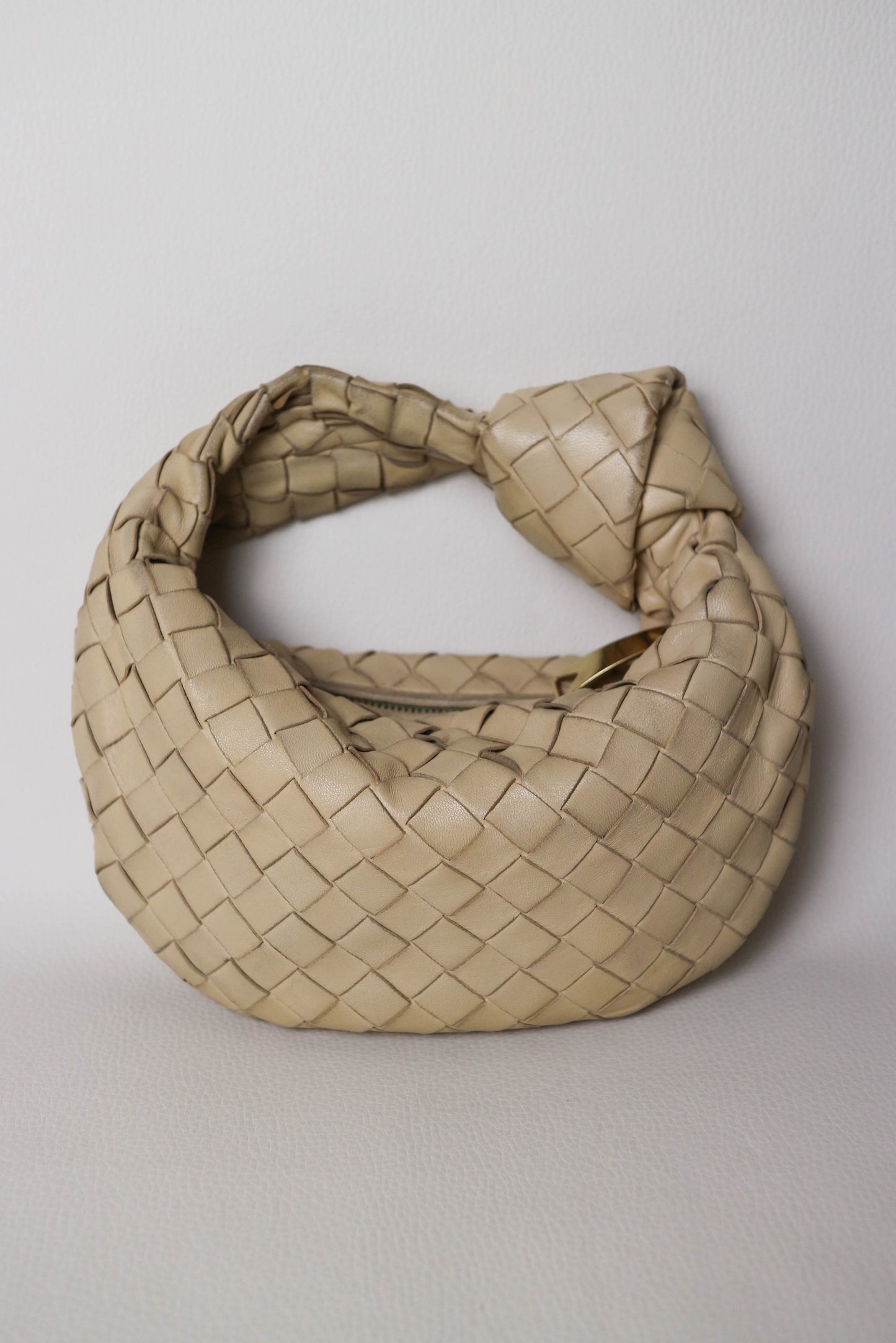 Bottega Veneta Mini Jodie Beige