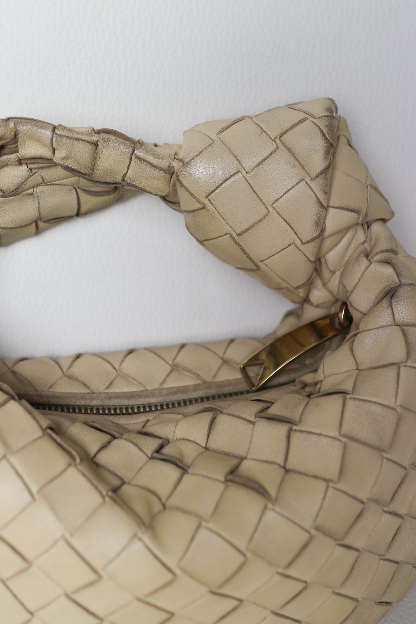 Bottega Veneta Mini Jodie Beige