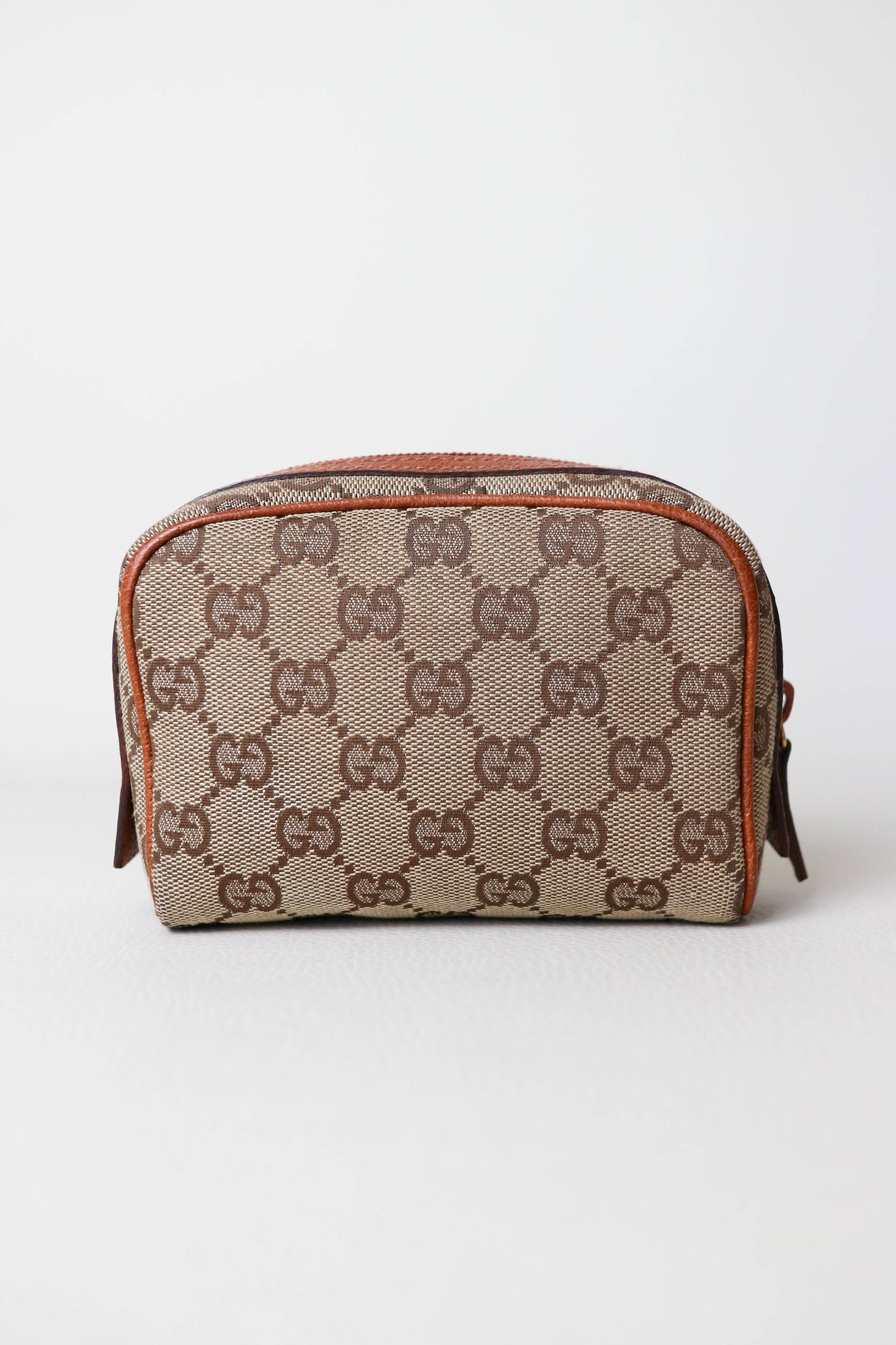 Gucci Vintage Toiletry Mini Pouch Brown