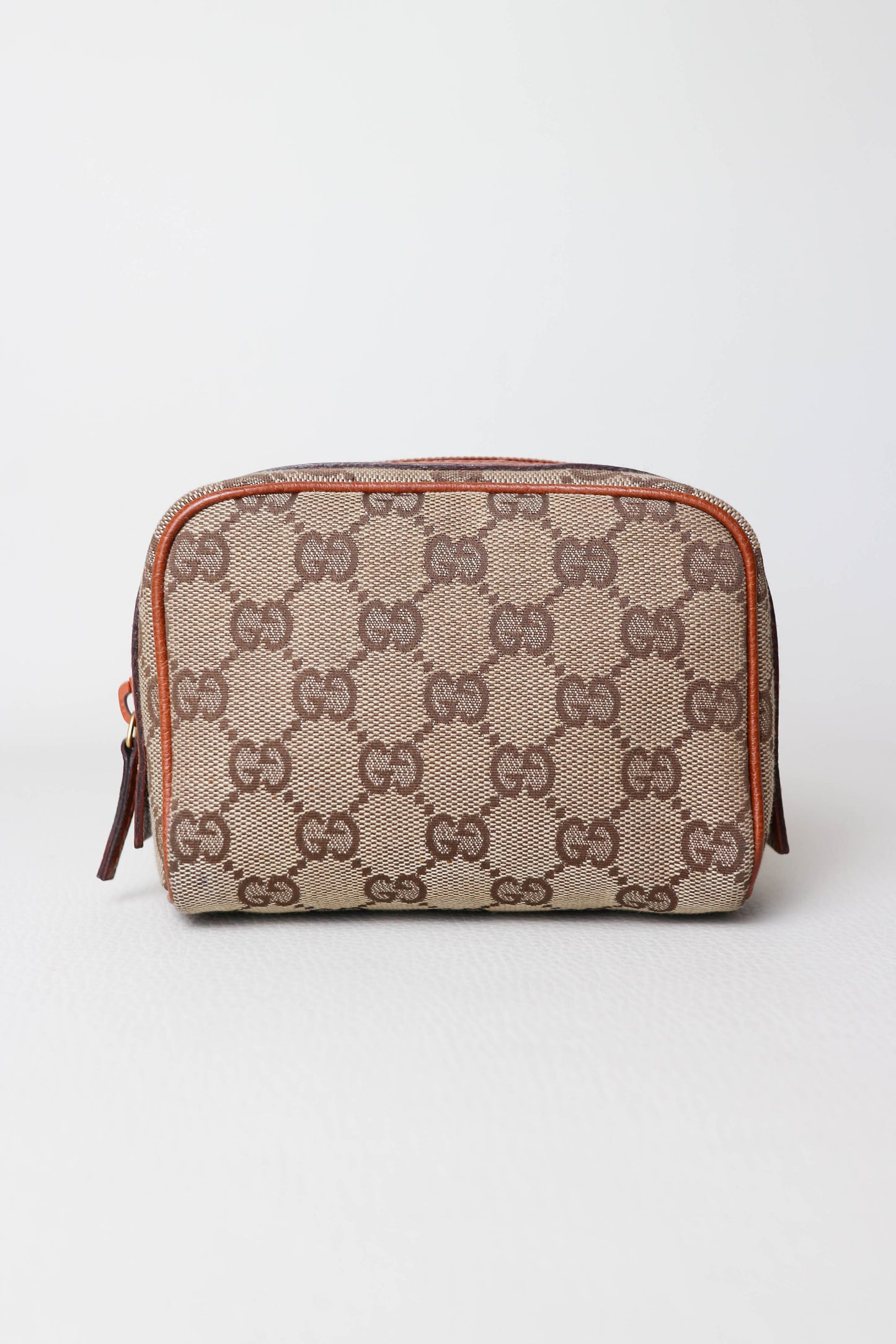 Gucci Vintage Toiletry Mini Pouch Brown
