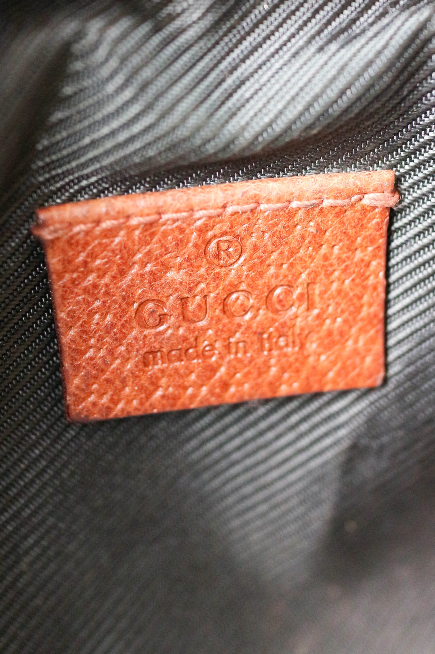 Gucci Vintage Toiletry Mini Pouch Brown