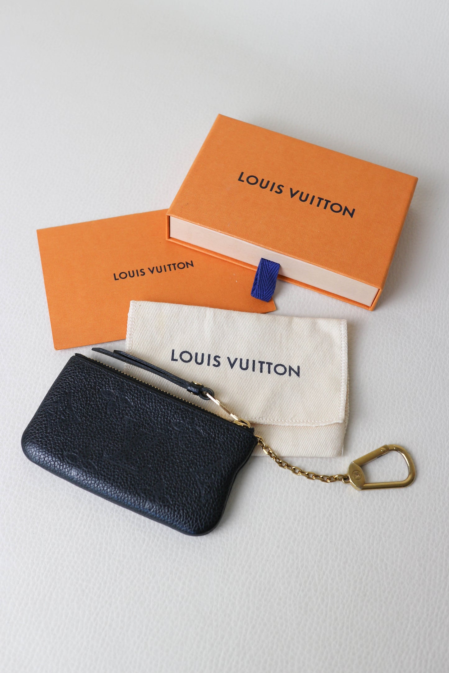 Louis Vuitton Empreinte Key Pouch Black