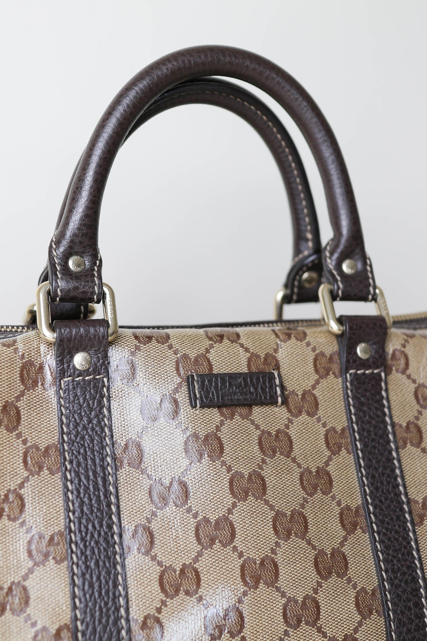 Gucci Vintage Monogram Coated Canvas Bag