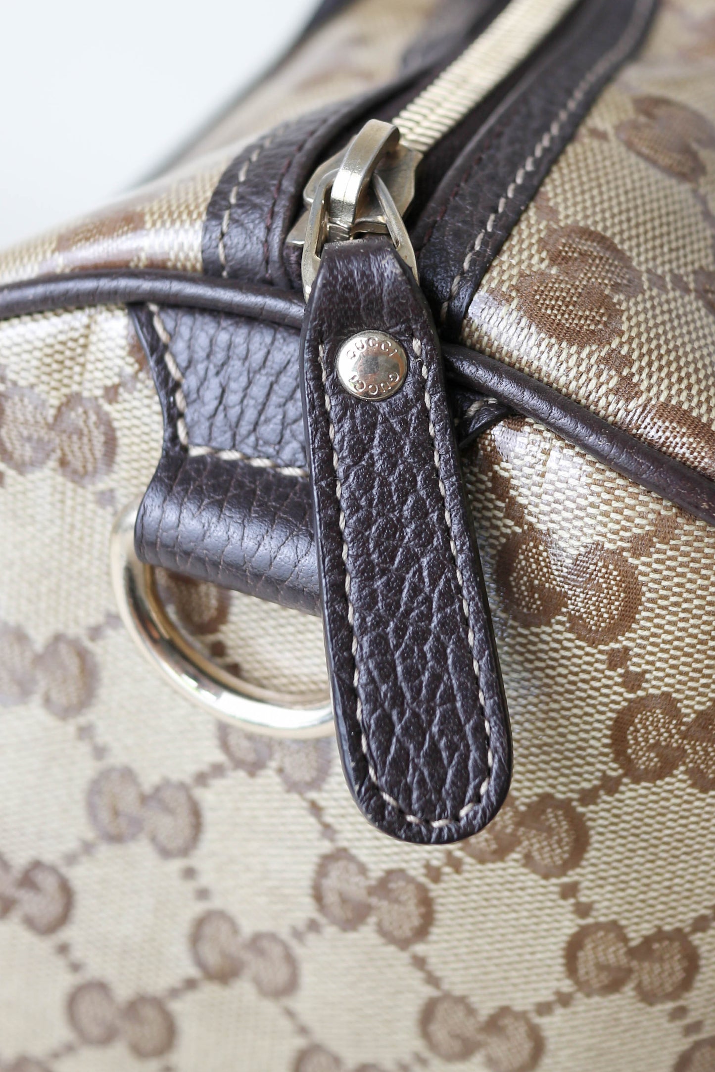 Gucci Vintage Monogram Coated Canvas Bag