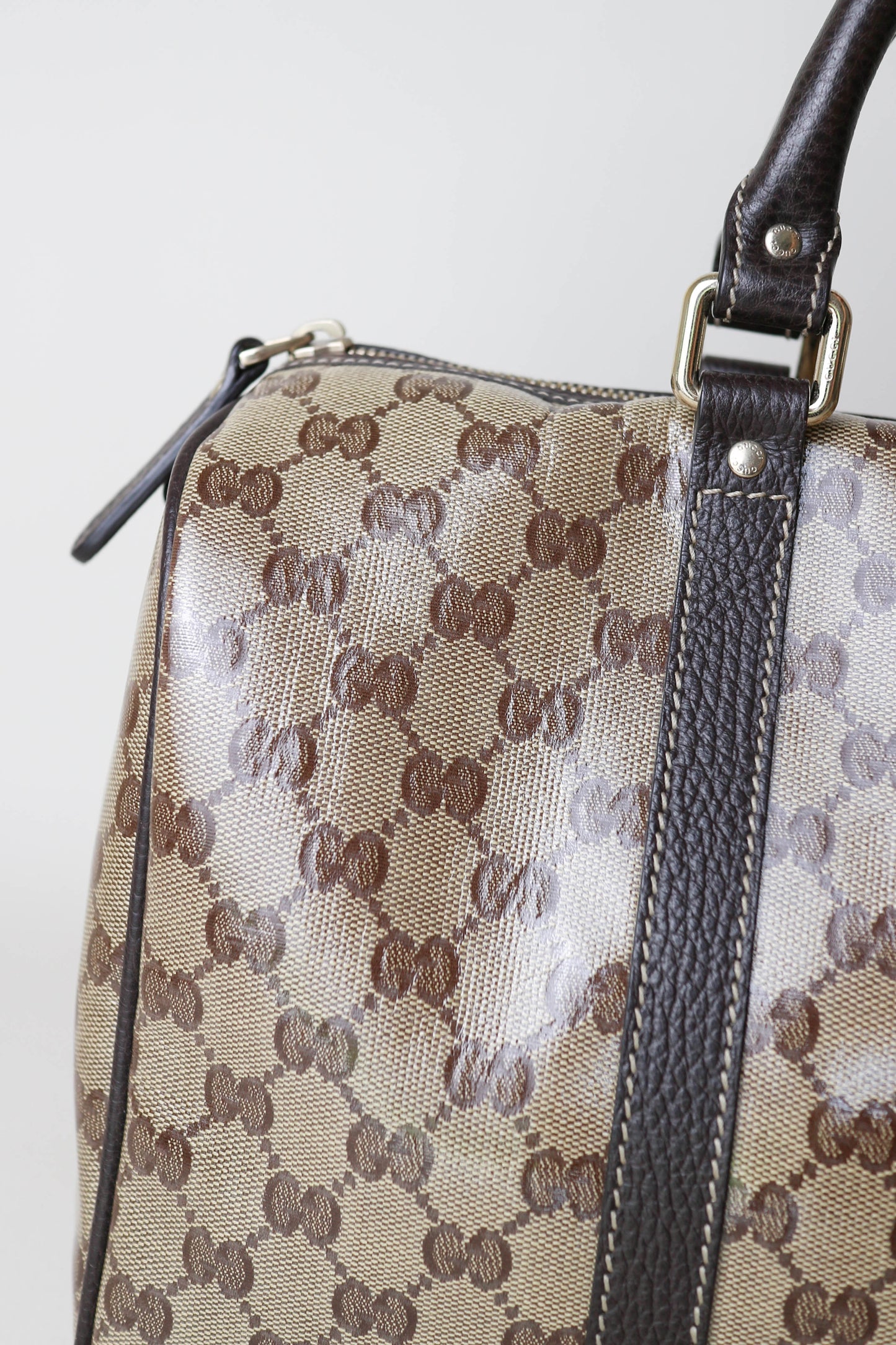 Gucci Vintage Monogram Coated Canvas Bag