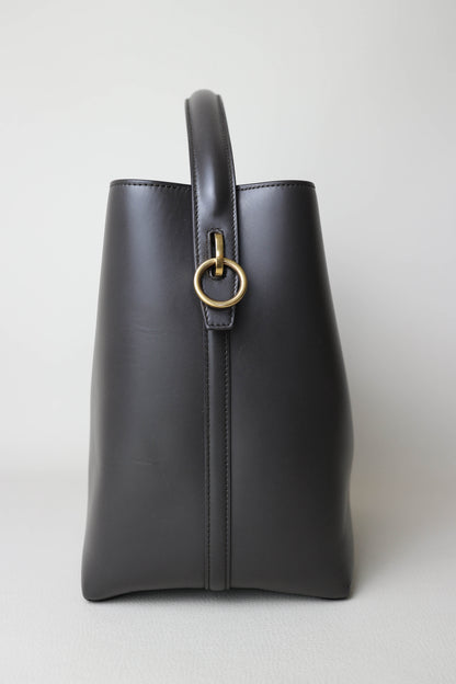 Saint Laurent Le 37 Logo Bucket Bag Grey