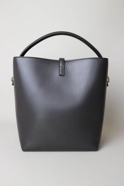Saint Laurent Le 37 Logo Bucket Bag Grey