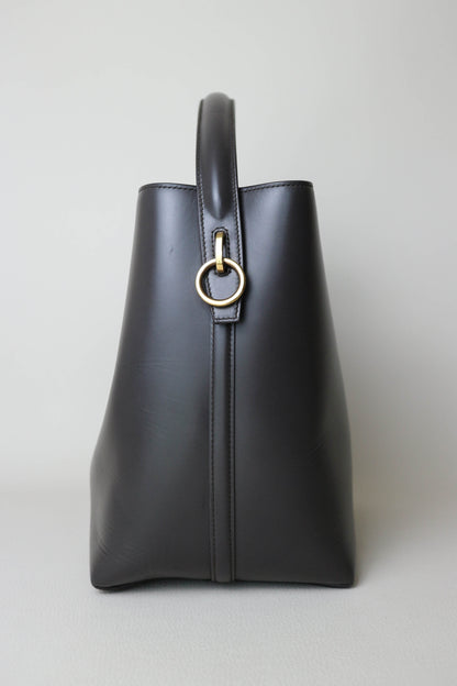Saint Laurent Le 37 Logo Bucket Bag Grey