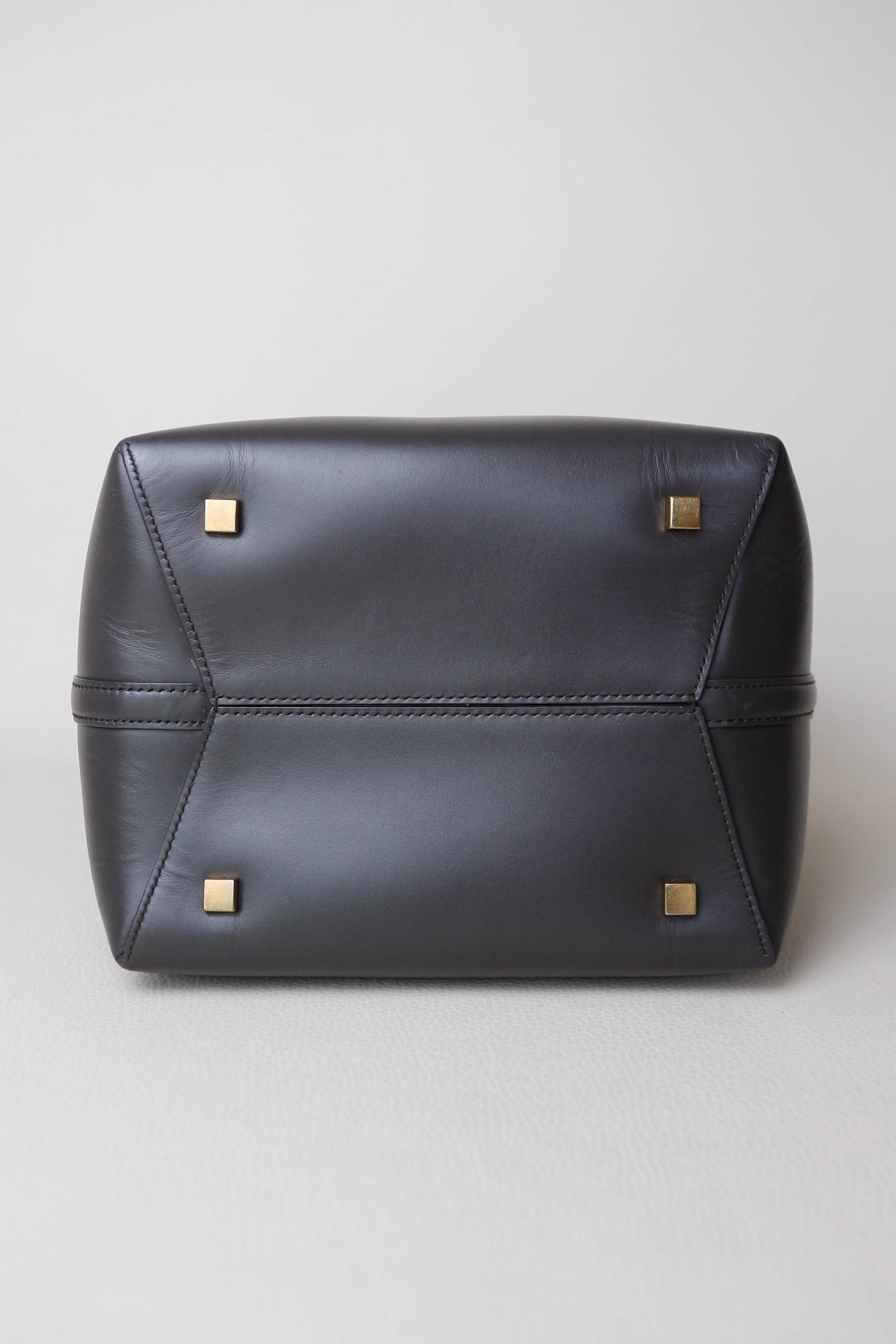 Saint Laurent Le 37 Logo Bucket Bag Grey