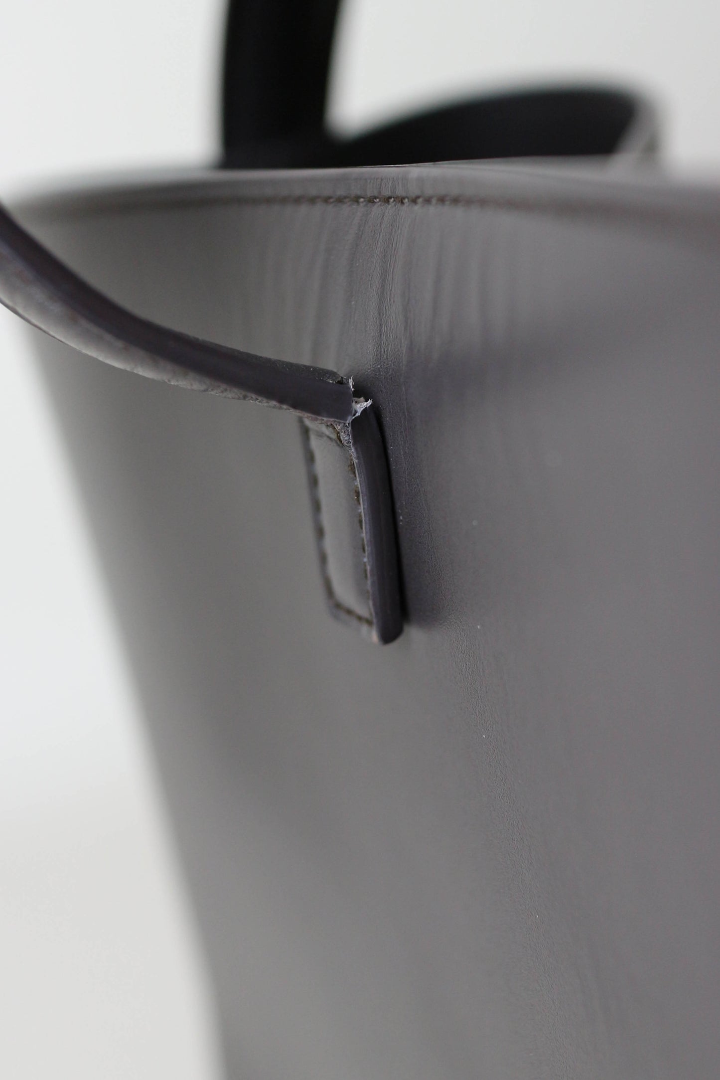 Saint Laurent Le 37 Logo Bucket Bag Grey