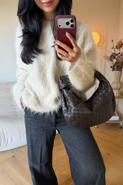 Bottega Veneta Intrecciato Teen Jodie Bag Brown