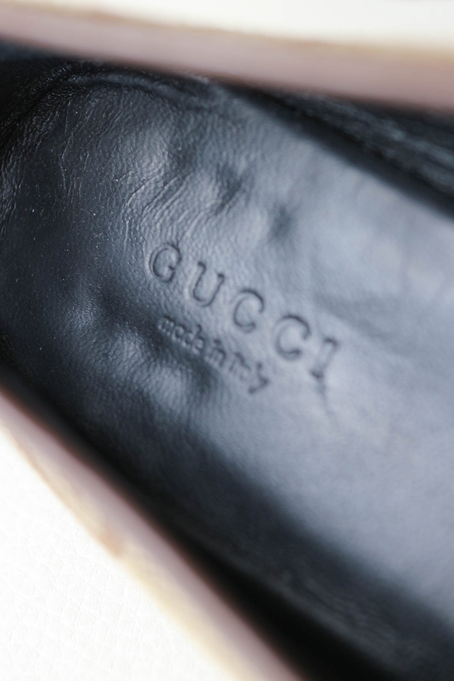 Gucci Jordaan Monogram Loafers Beige