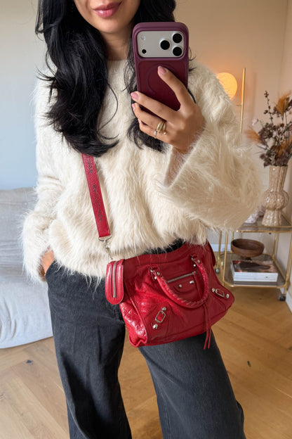 Balenciaga Classic City Handbag Small Red