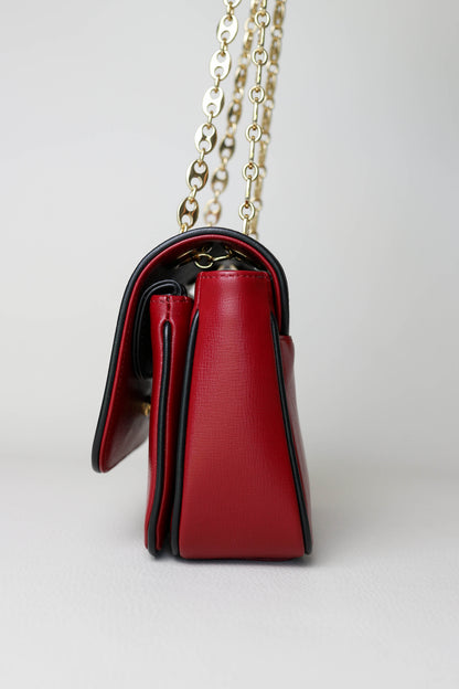 Gucci Marina Chain Shoulder Bag Red