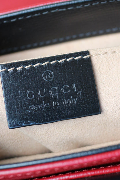 Gucci Marina Chain Shoulder Bag Red