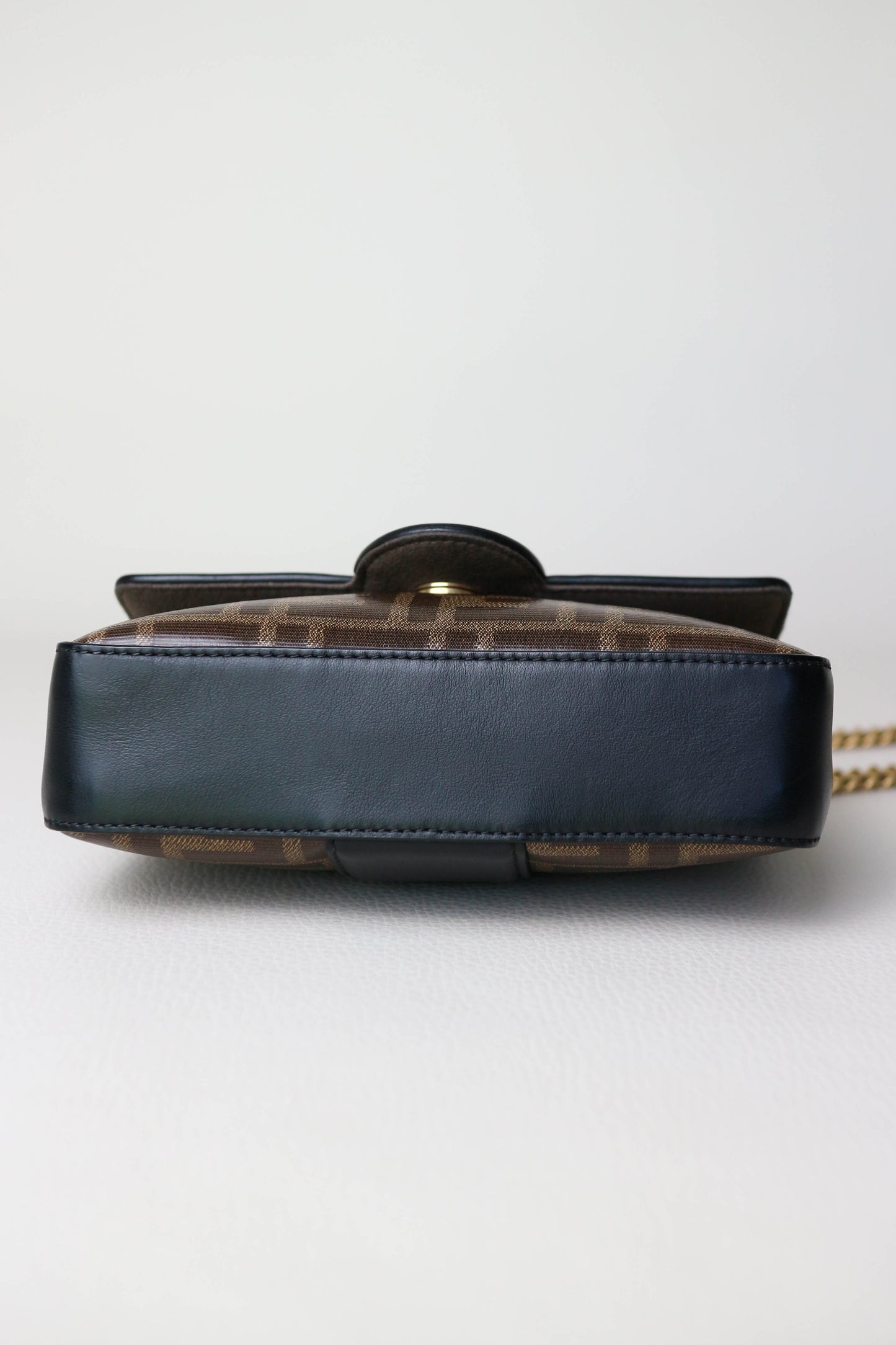 Fendi FF Zucca Mini Crossbody Bag Brown