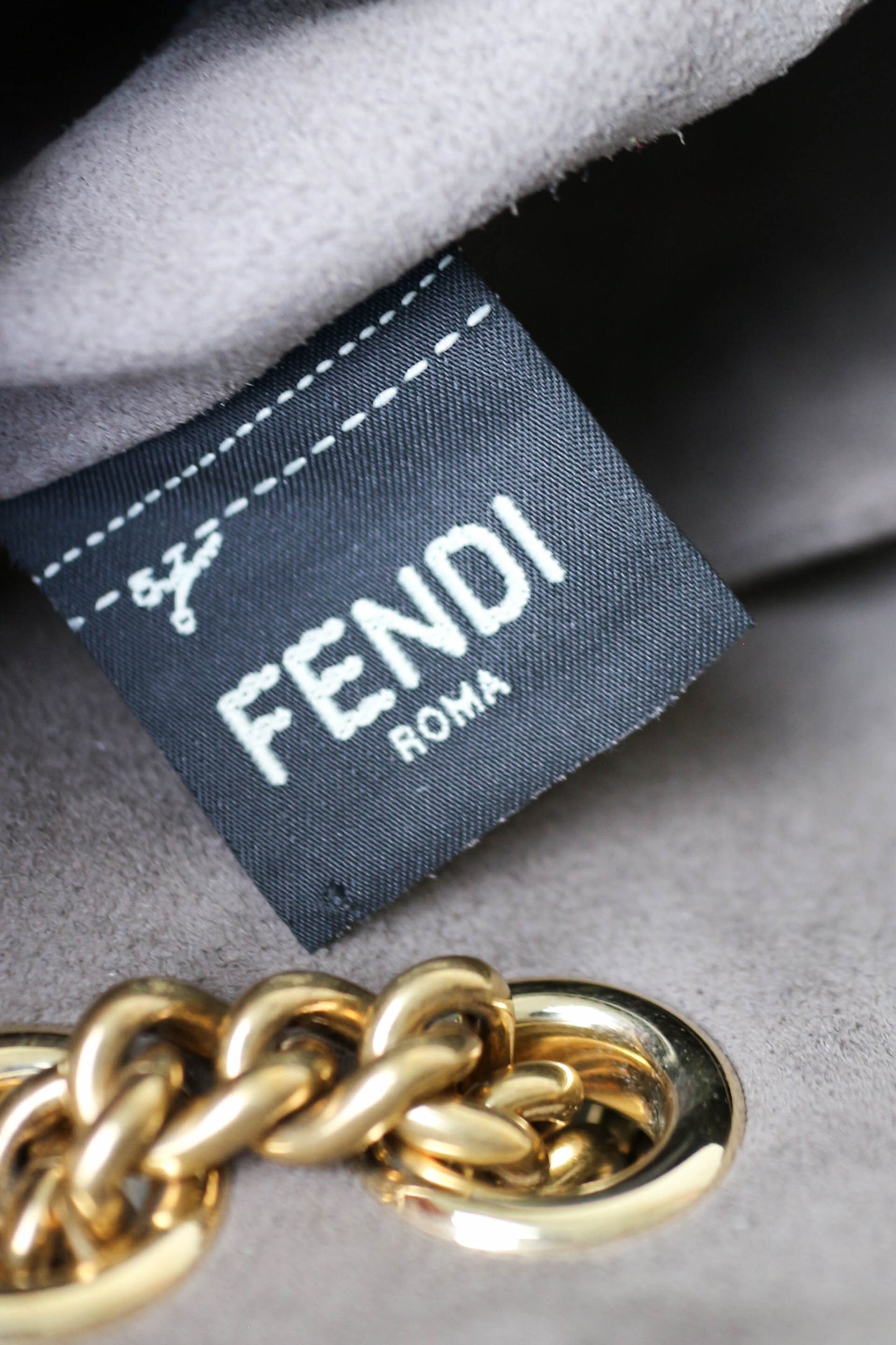 Fendi FF Zucca Mini Crossbody Bag Brown