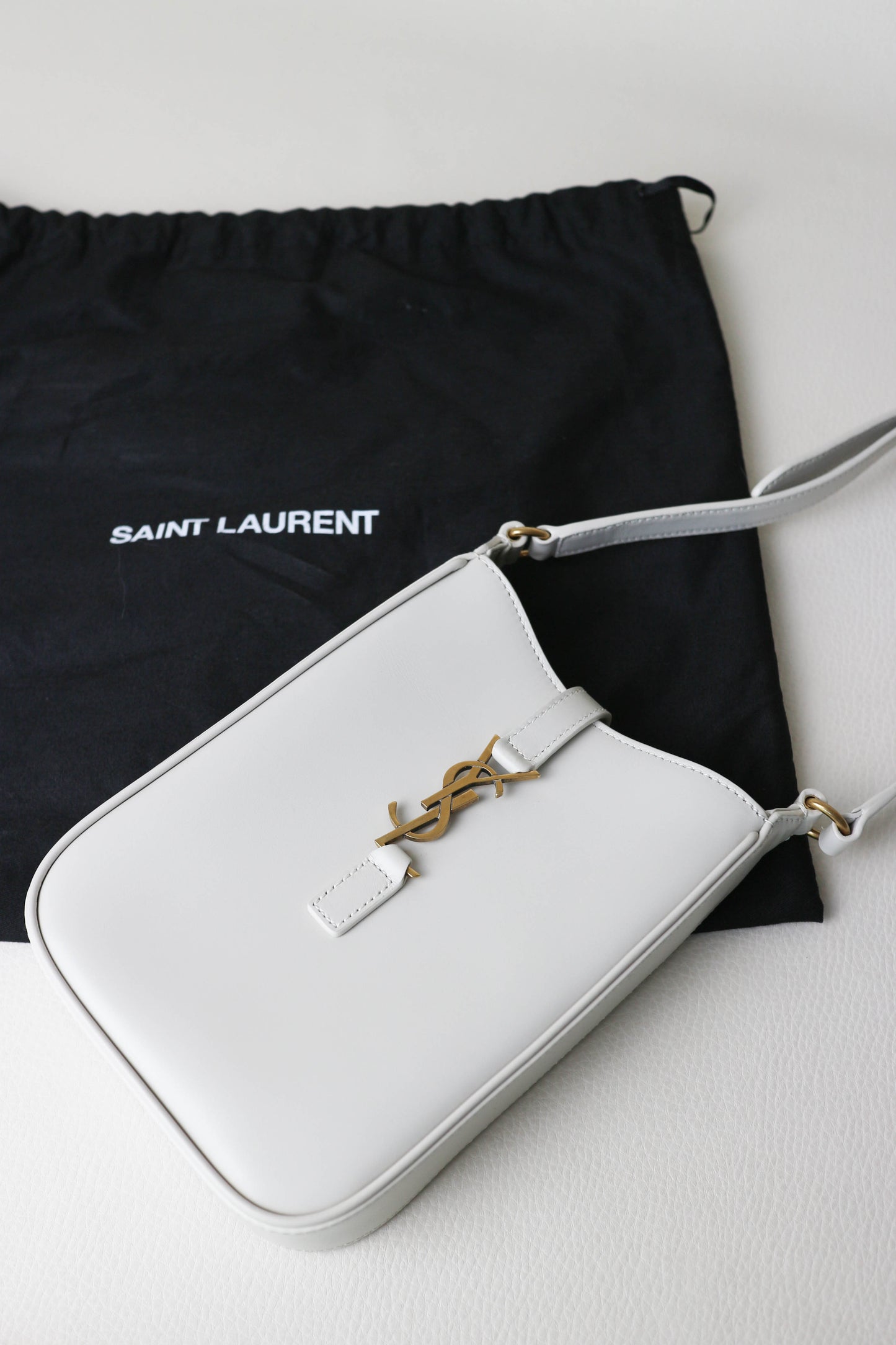 Saint Laurent Le 5 à 7 Mini Bag White