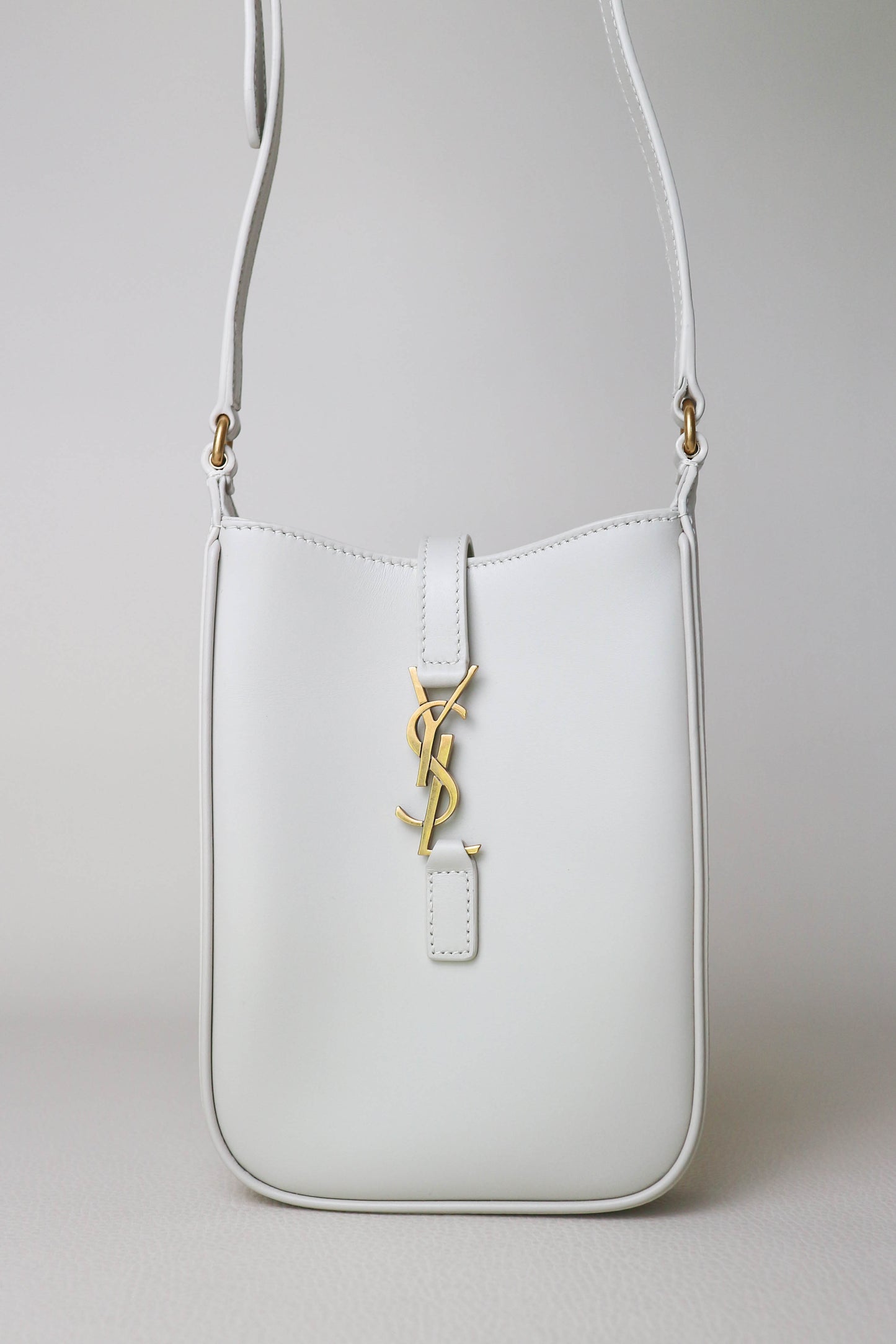 Saint Laurent Le 5 à 7 Mini Bag White
