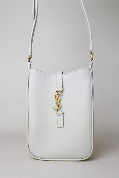 Saint Laurent Le 5 à 7 Mini Bag White
