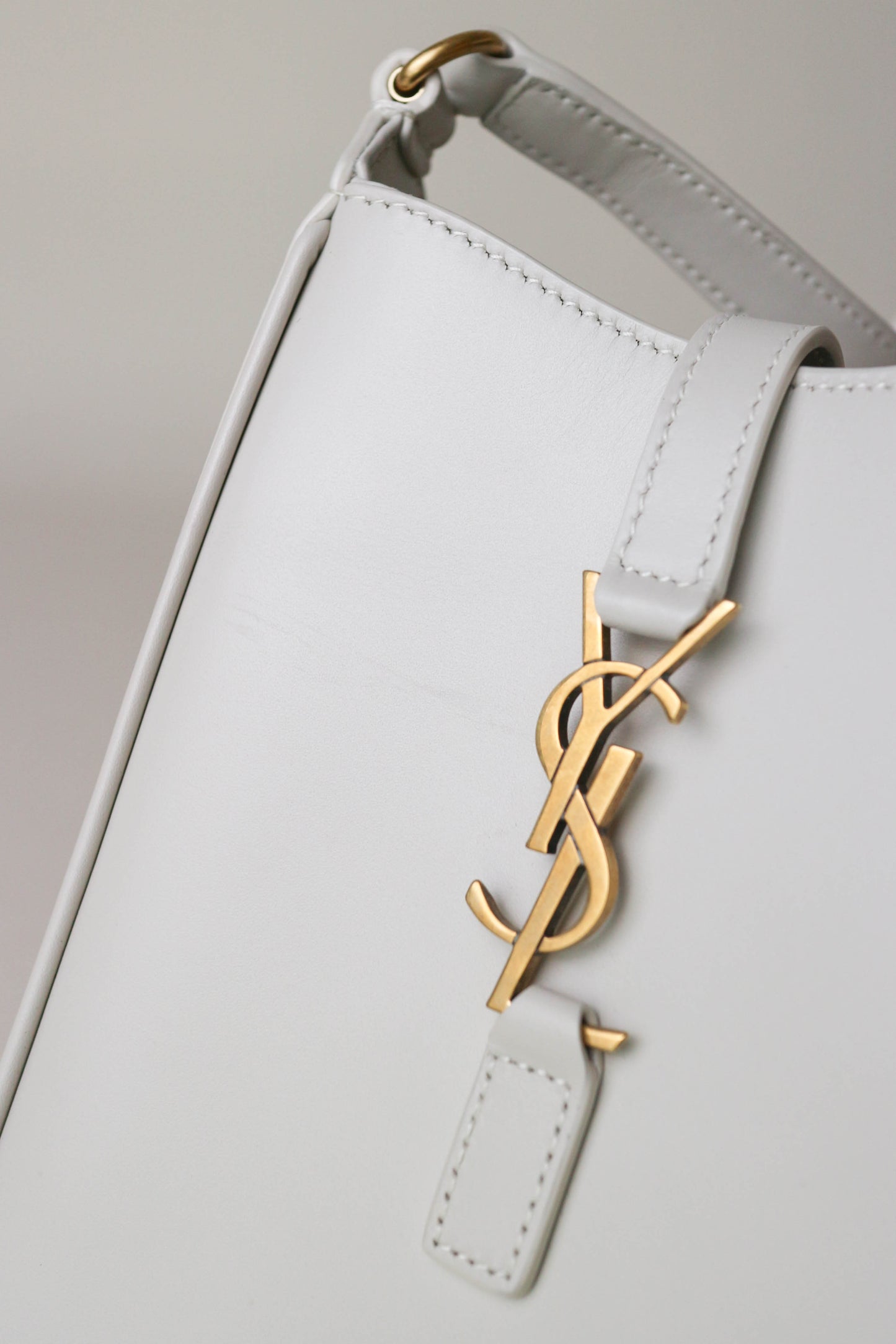 Saint Laurent Le 5 à 7 Mini Bag White