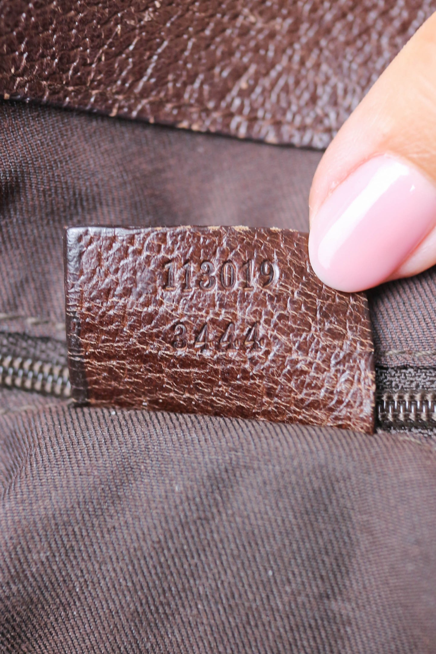 Gucci Vintage Canvas Tote Bag Brown
