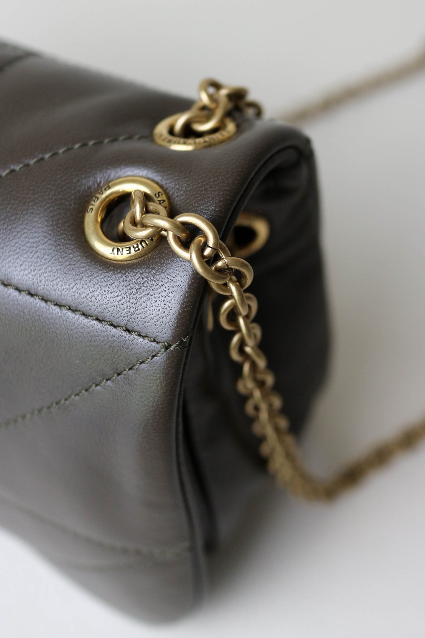 Saint Laurent Jamie 4.3 Mini Shoulder Bag Khaki