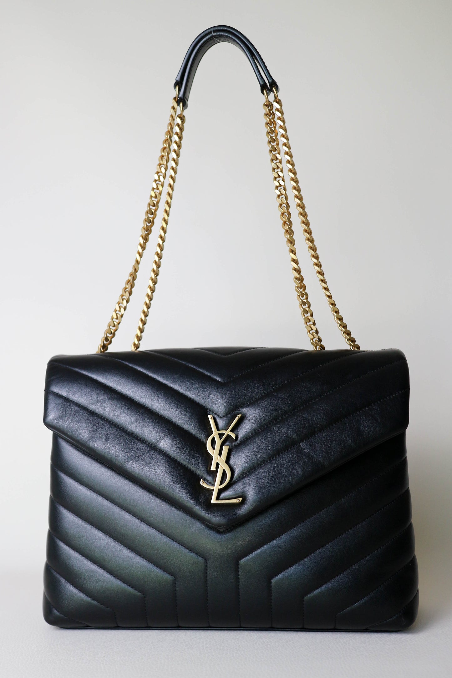 Saint Laurent Loulou Shoulder Bag Medium Black