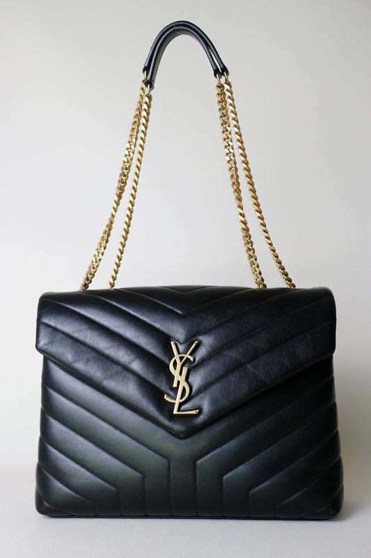 Saint Laurent Loulou Shoulder Bag Medium Black