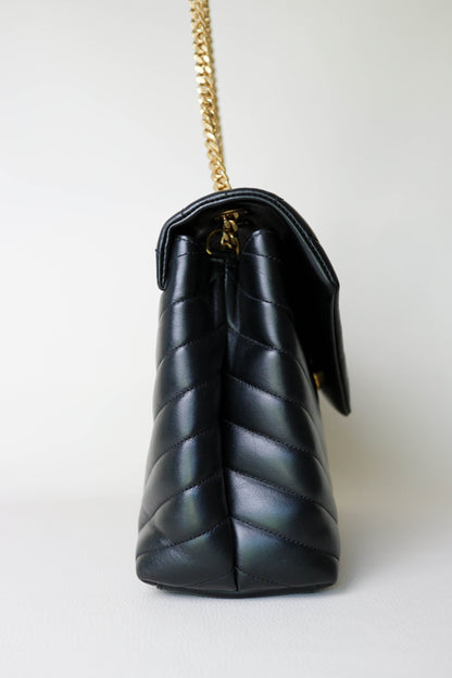 Saint Laurent Loulou Shoulder Bag Medium Black