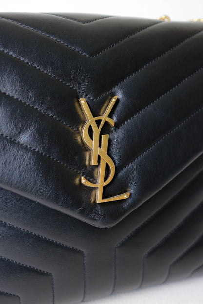Saint Laurent Loulou Shoulder Bag Medium Black