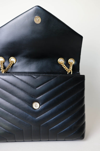 Saint Laurent Loulou Shoulder Bag Medium Black