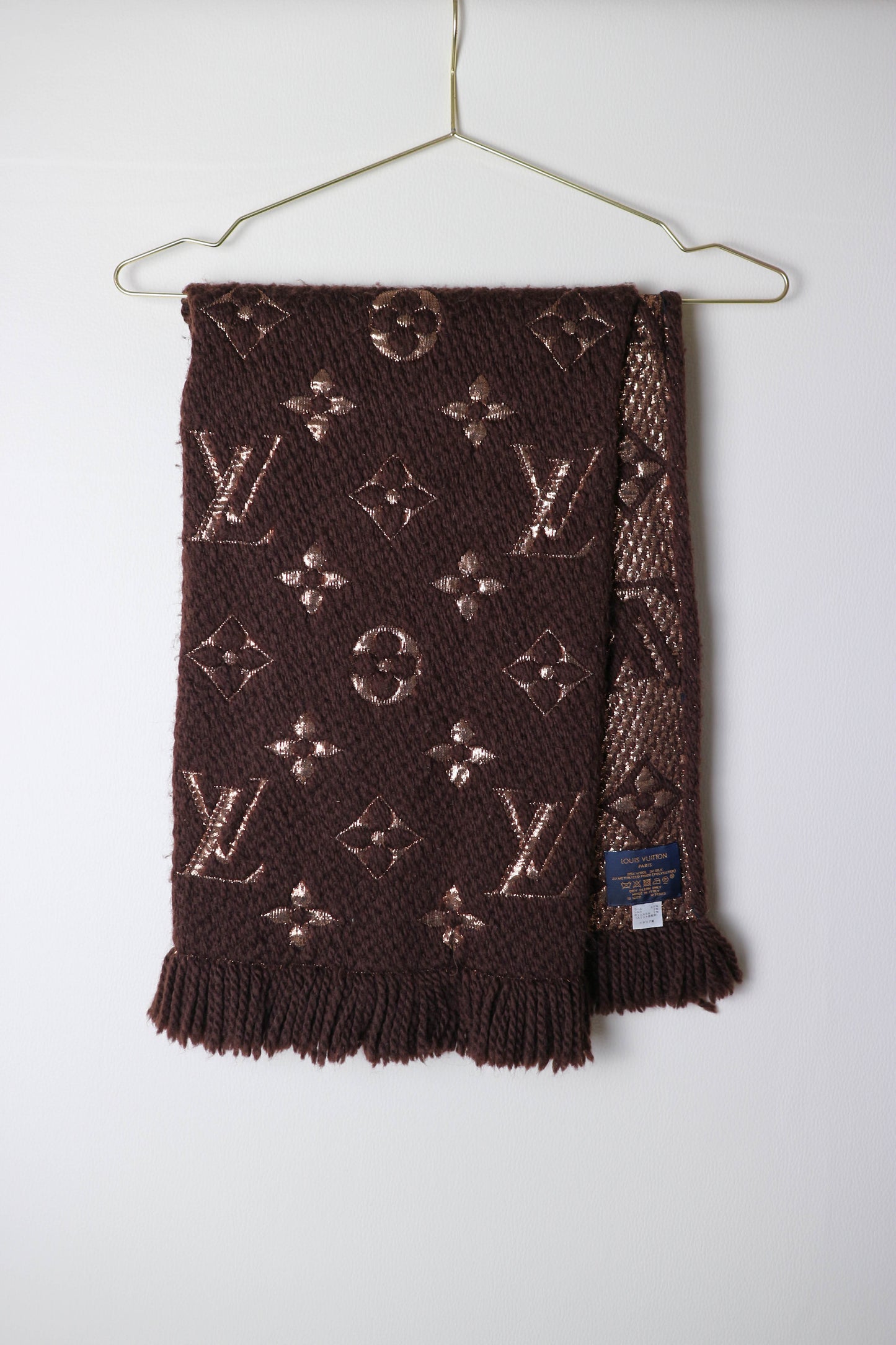 Louis Vuitton Logomania Scarf Brown