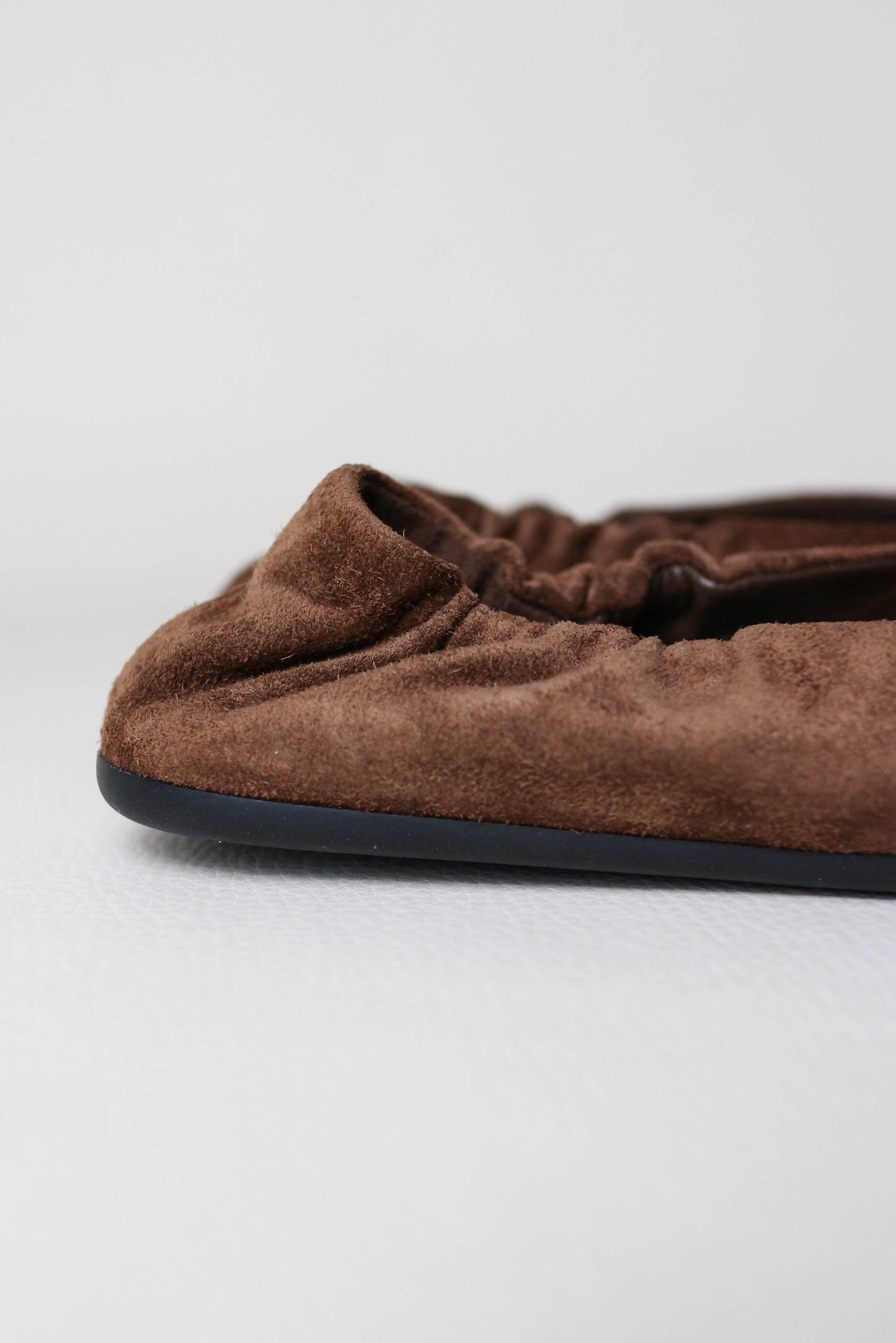 Prada Logo Loafers Suede Brown